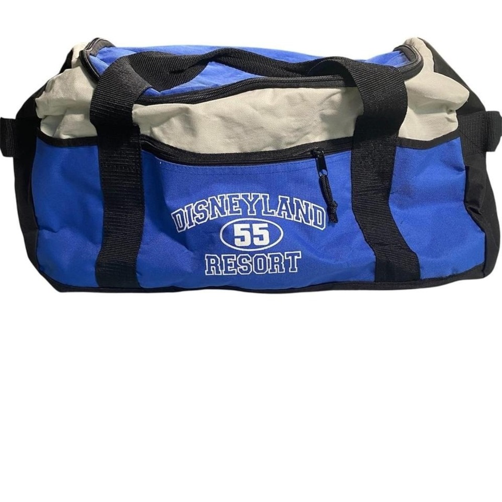 Disneyland Resort 55th Anniversary Duffel Bag – Blue & White Travel Gym Bag